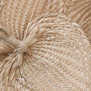 Natural Woven Wedding Hand Fan